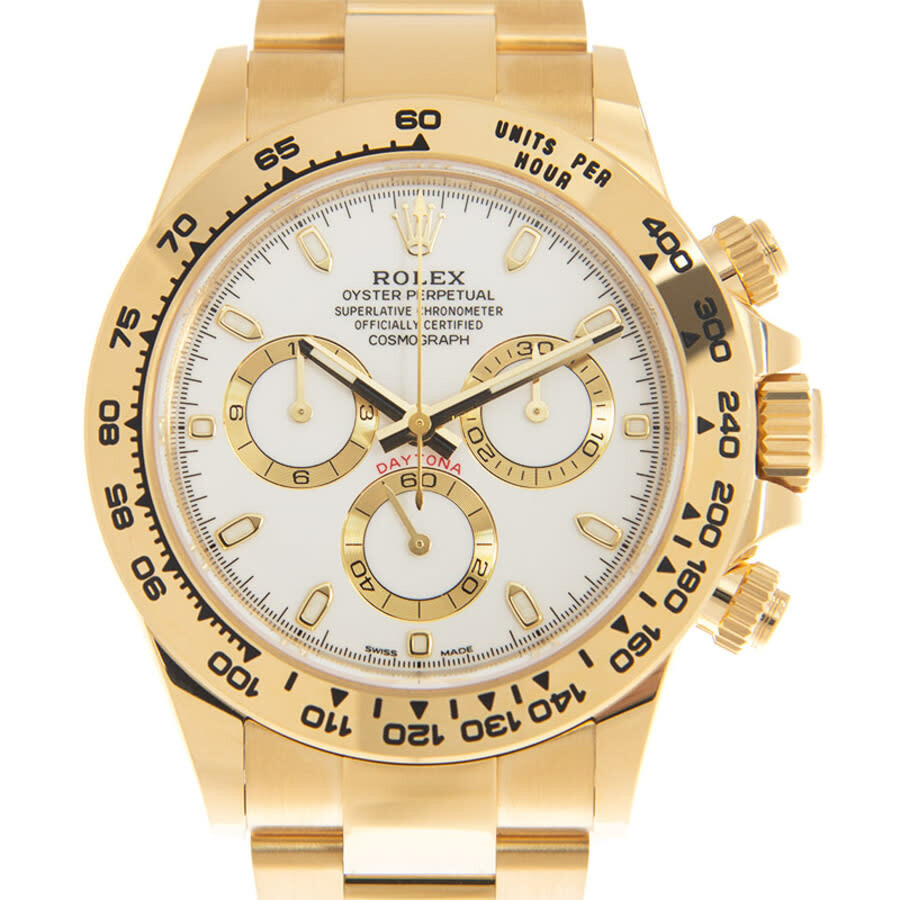 Pre-owned Rolex Cosmograph Daytona Chronograph White Dial Men's Watch 116508WSO - 2