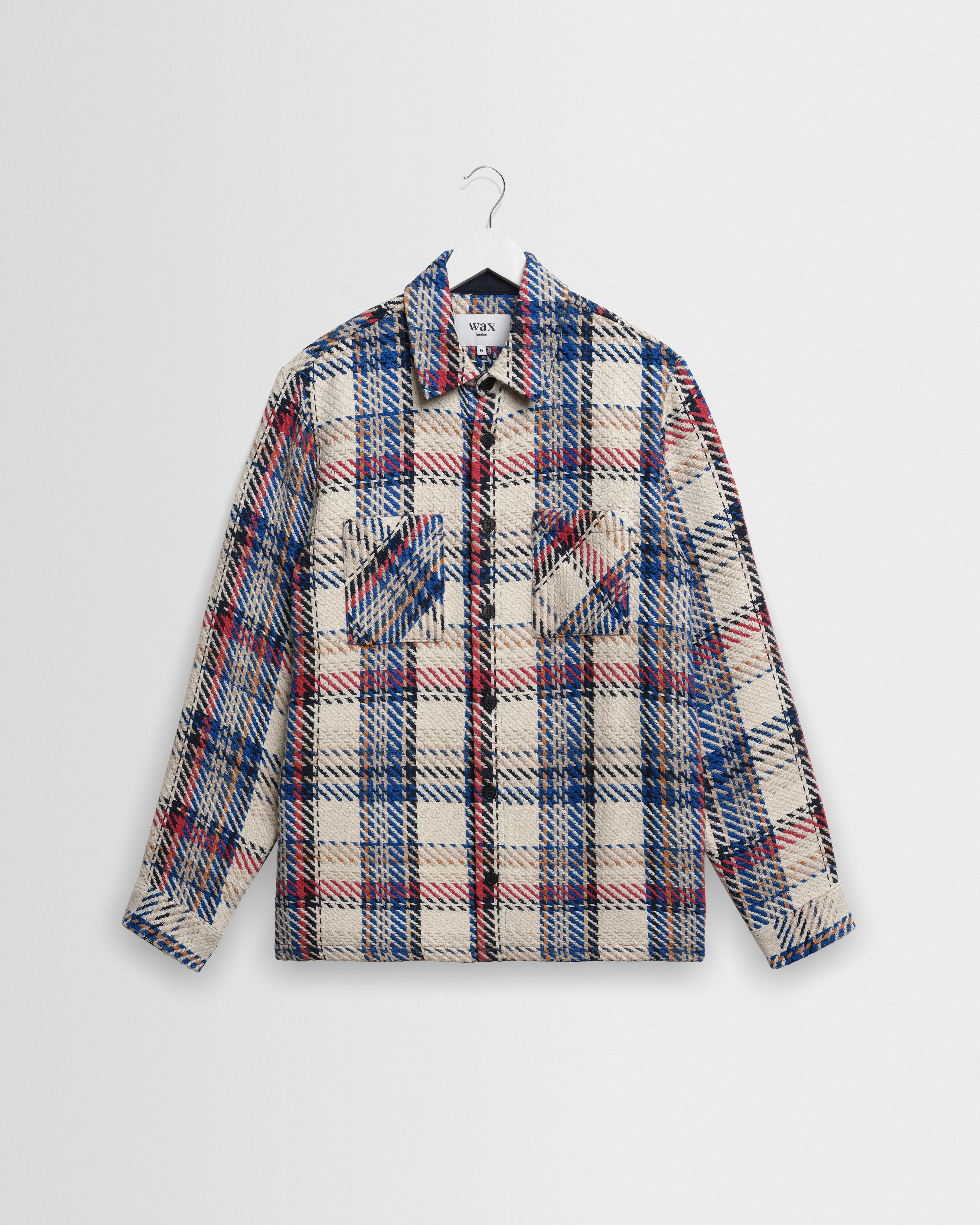 Whiting - Ecru And Red Jazz Weave Check Overshirt - 1
