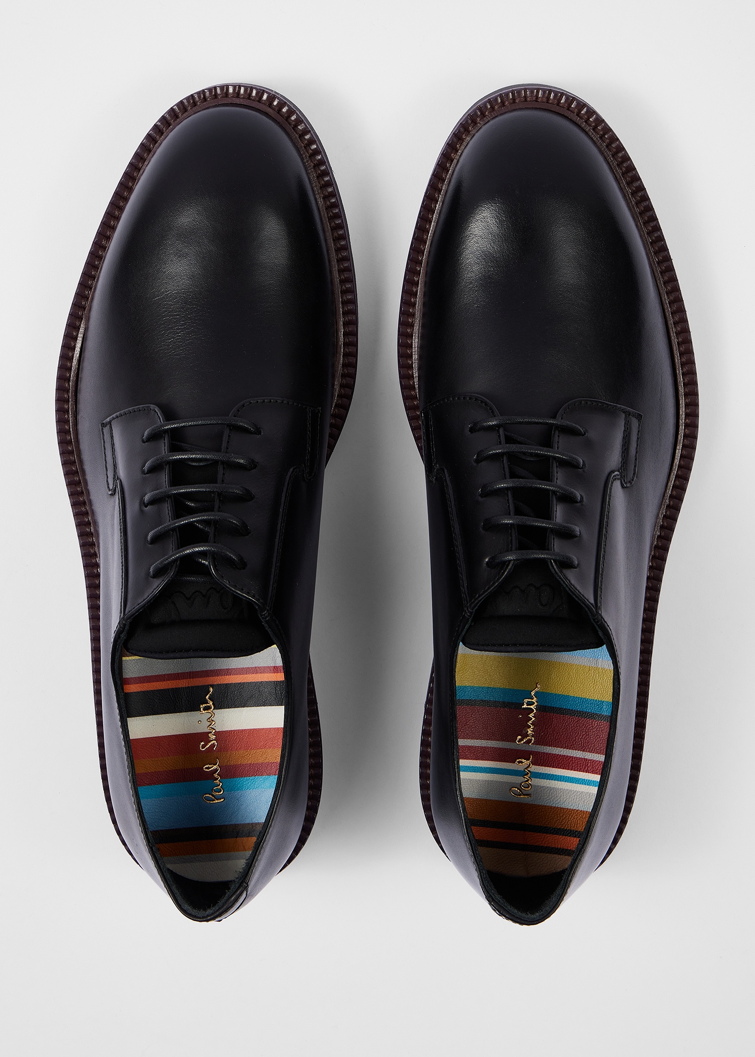 Black Leather 'Ras' Shoes - 3