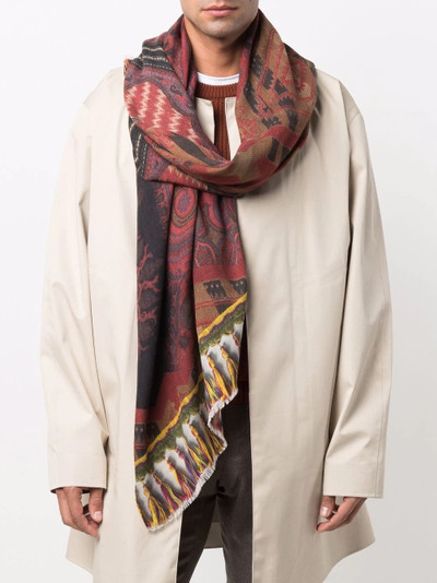 Etro ornamental paisley scarf outlook