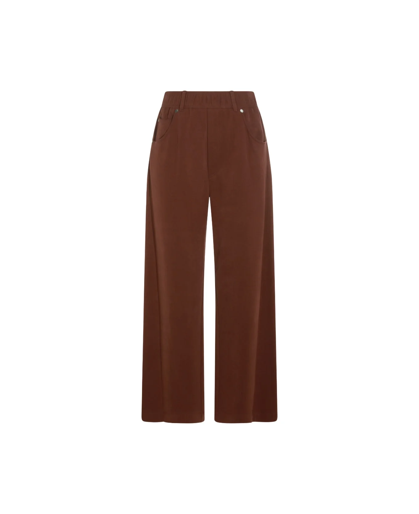 Brown Cotton Pant - 1