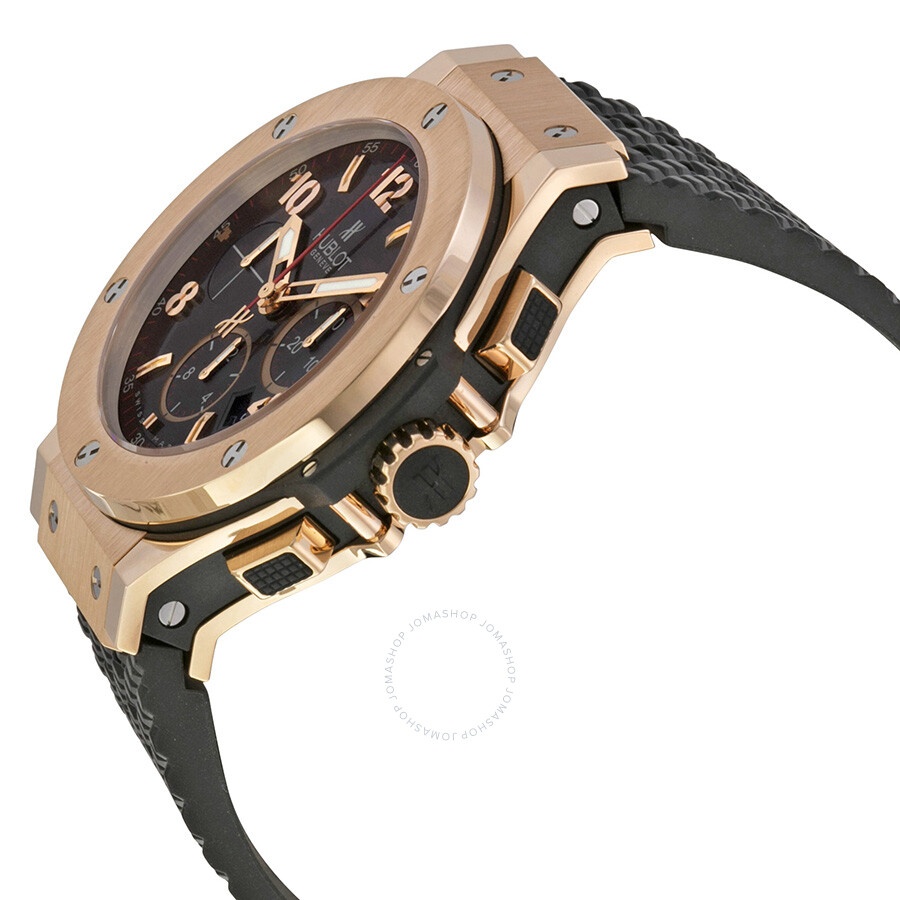 Hublot Big Bang 18kt Rose Gold Black Dial Black Rubber Men's Watch 301PX130RX - 2