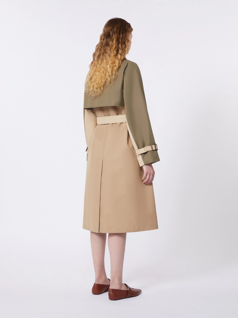 CANASTA Reversible water-repellent gabardine trench coat - BEIGE 4