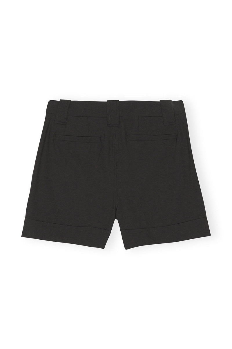 GANNI DRAPEY MELANGE SHORTS outlook