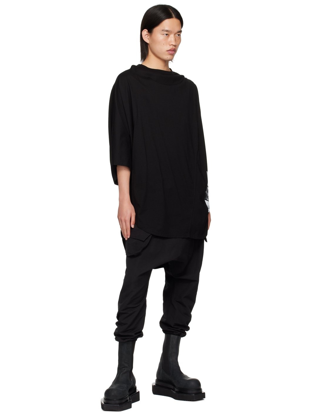 Black Bellows Pocket Track Pants - 4