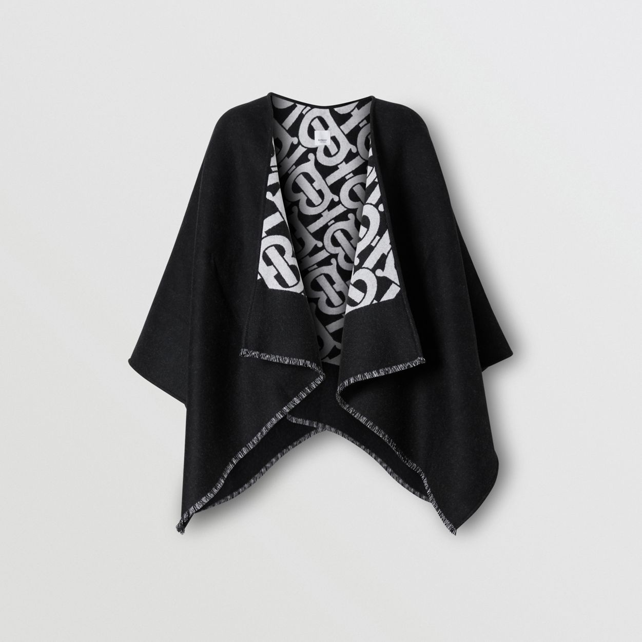 Monogram Wool Jacquard Cape - 4