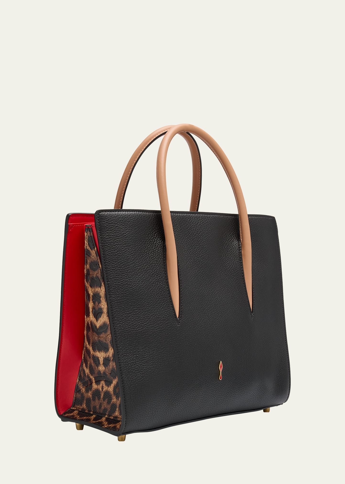 Paloma Medium Leopard-Print Leather Top-Handle Bag - 3