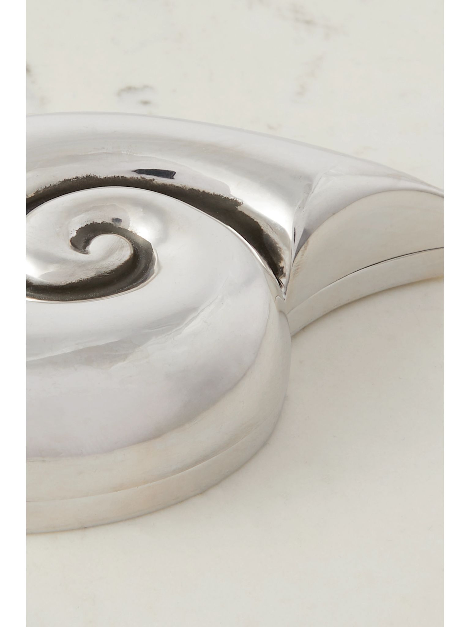 + NET SUSTAIN Coquillo silver jewelry box Silver - 5