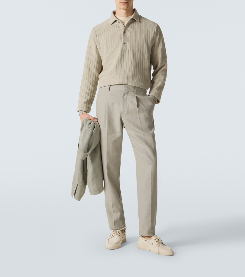 LARDINI Cotton polo sweater outlook