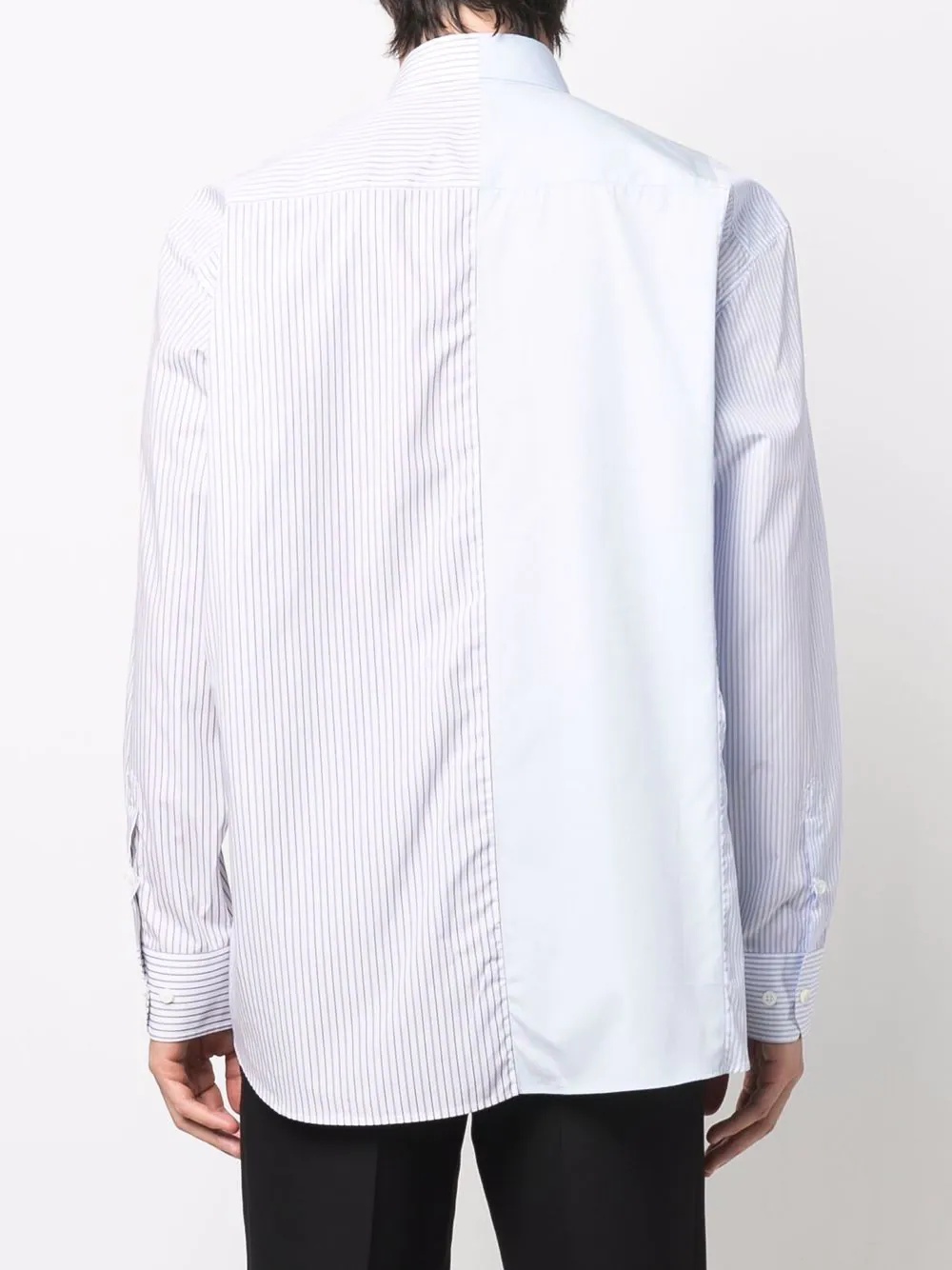 logo-print striped shirt - 5