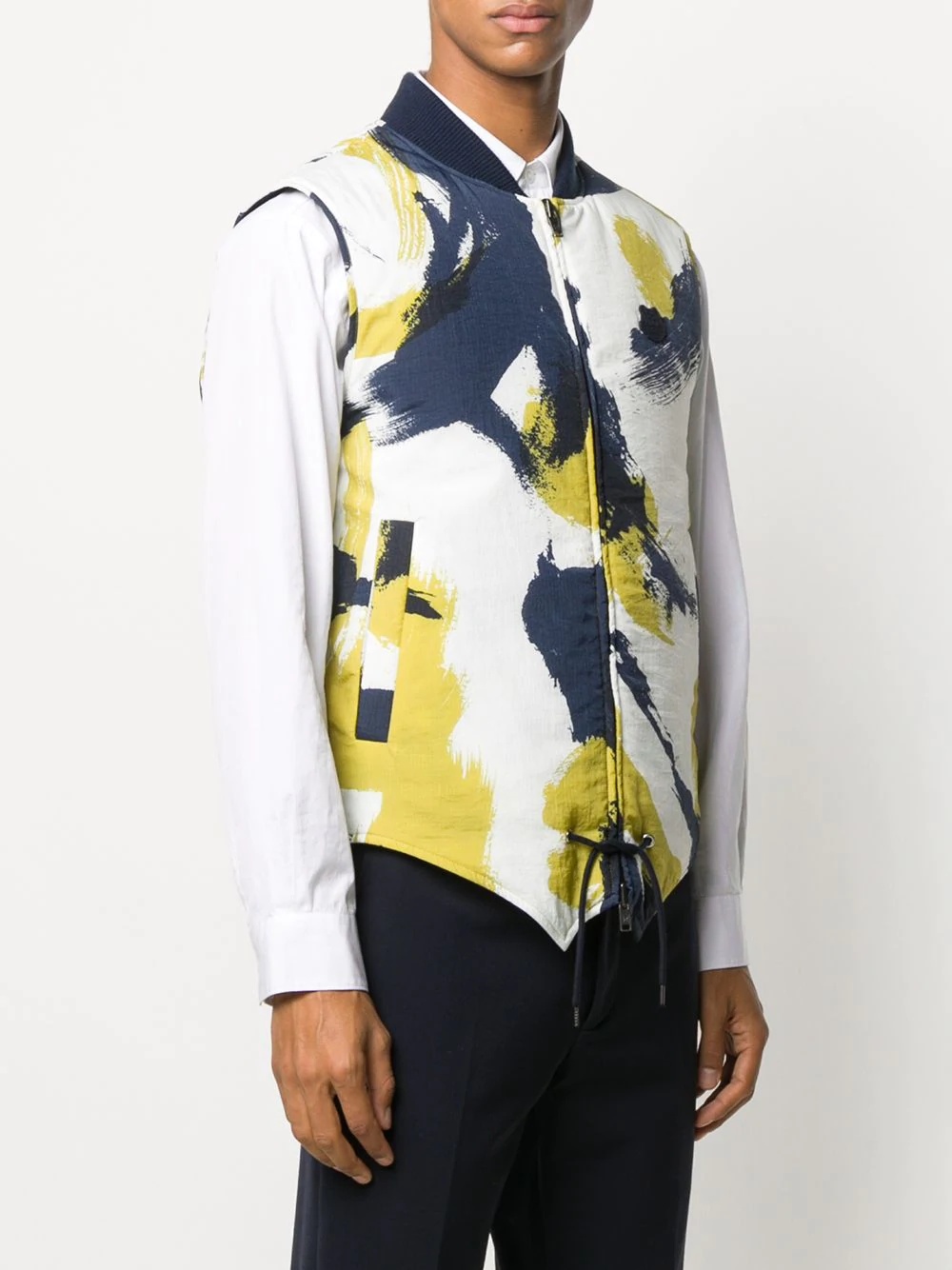 brushstroke gilet jacket - 3