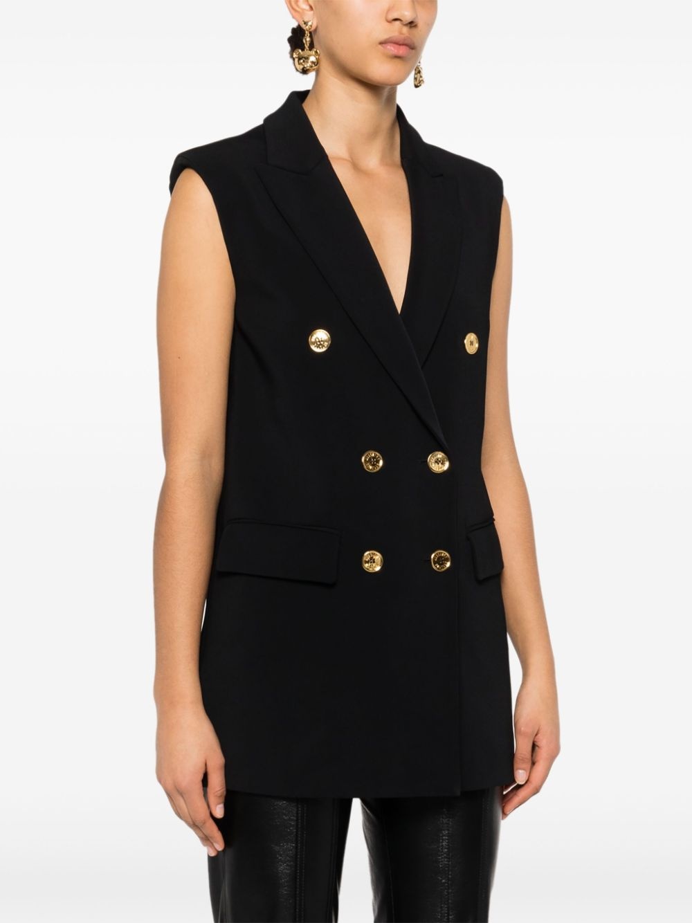 blazer-style gilet - 3