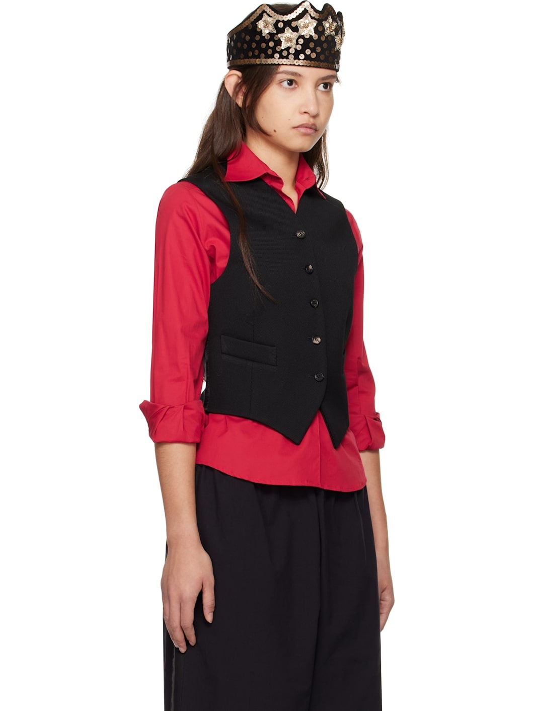 Black Riding Twill Waistcoat - 2