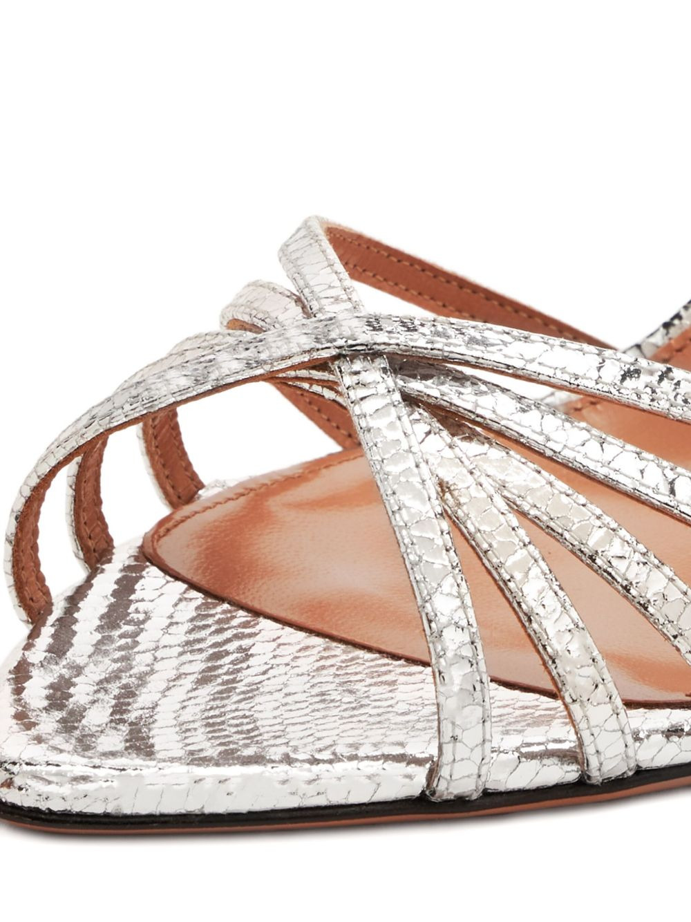 85mm leather sandals - 3