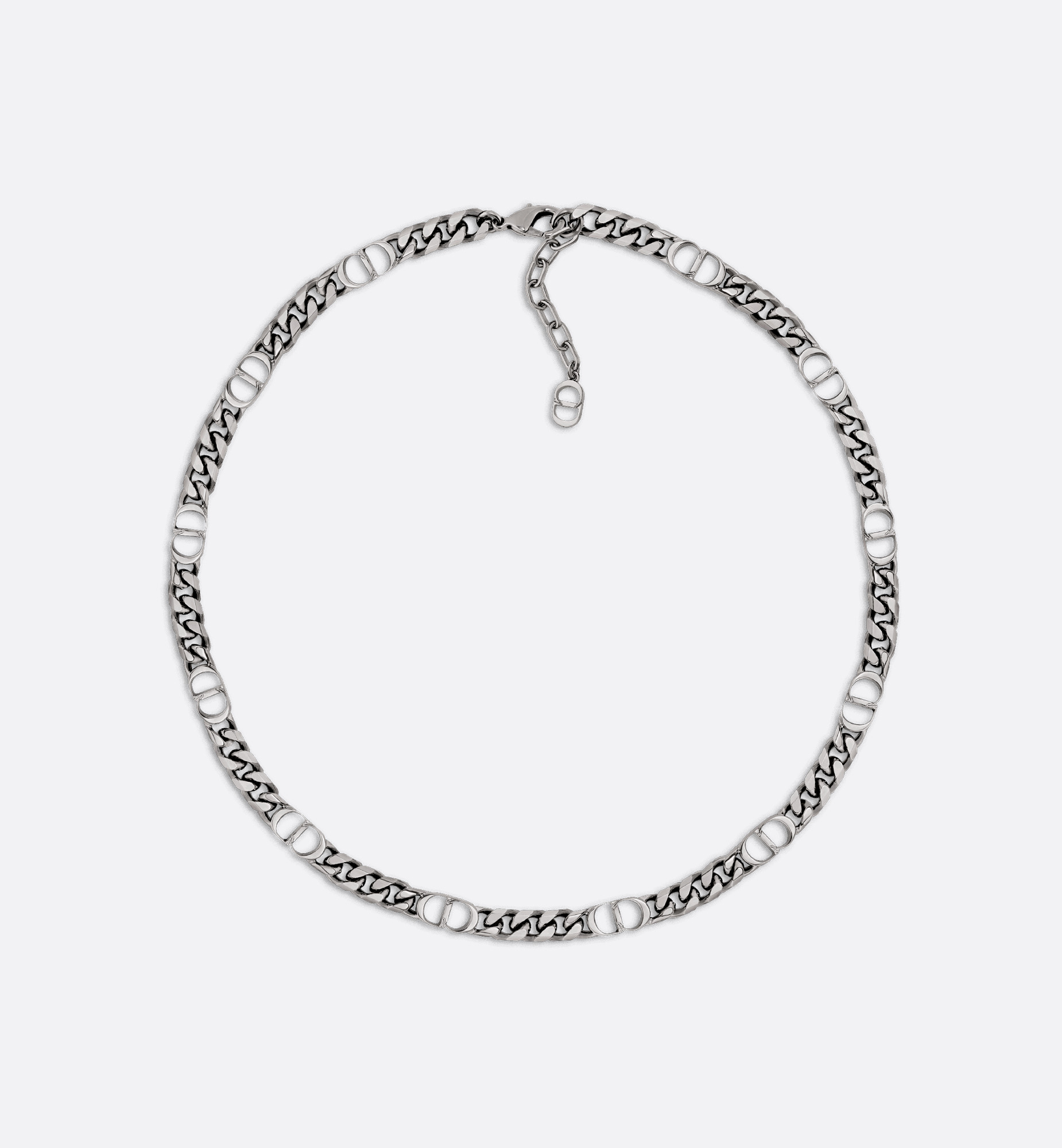 CD Icon Thin Chain Link Necklace - 1