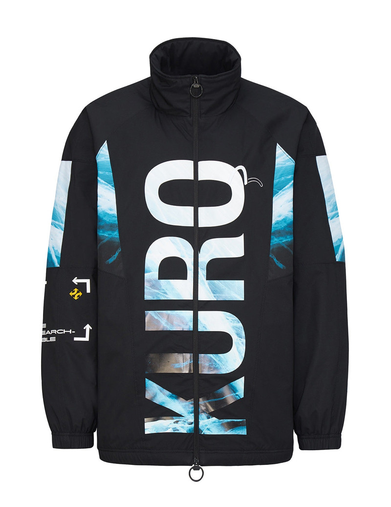Glacier Logo Print Padded Windbreaker 14