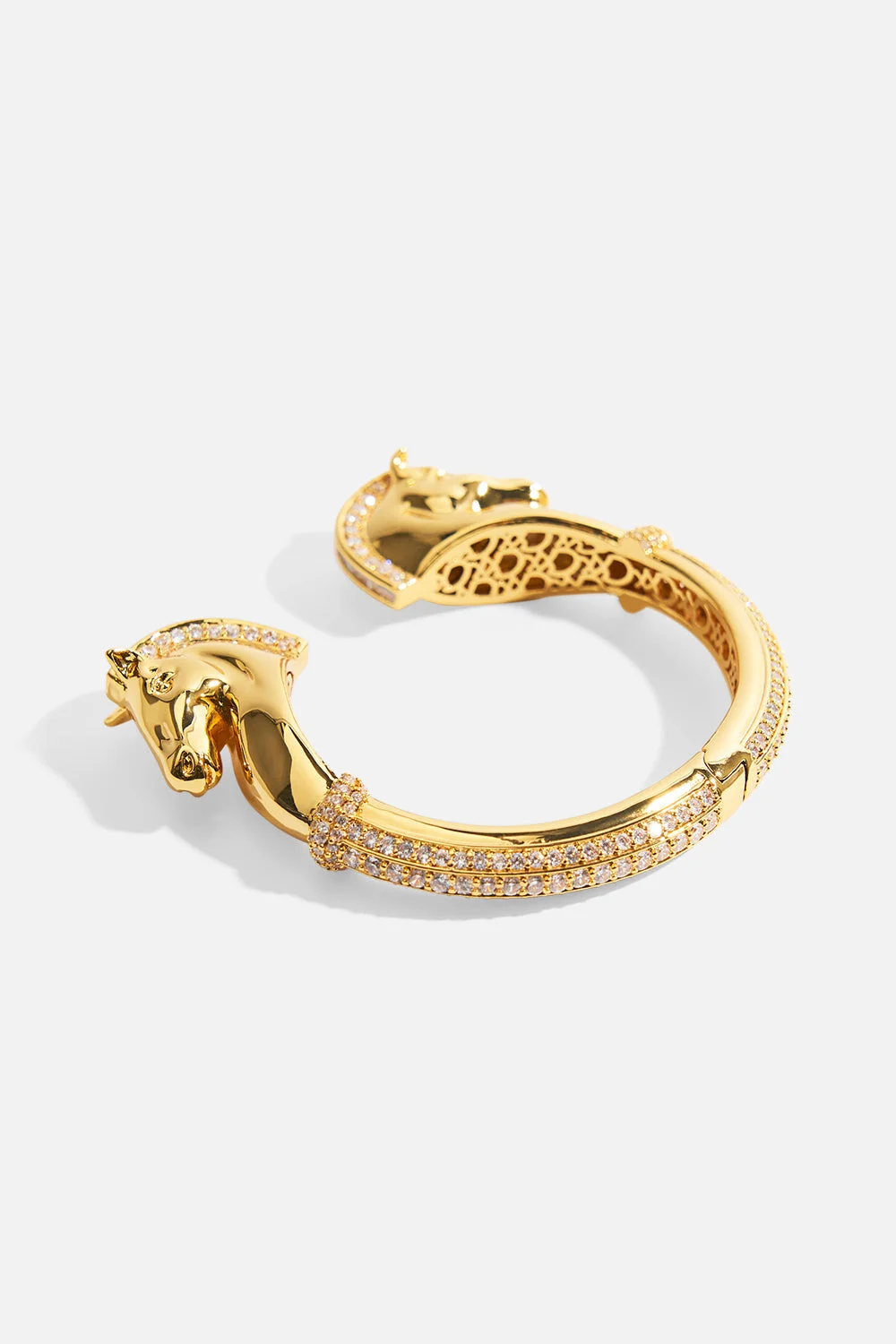 SAVAGE BEAUTY HORSE BANGLE GOLD - 1