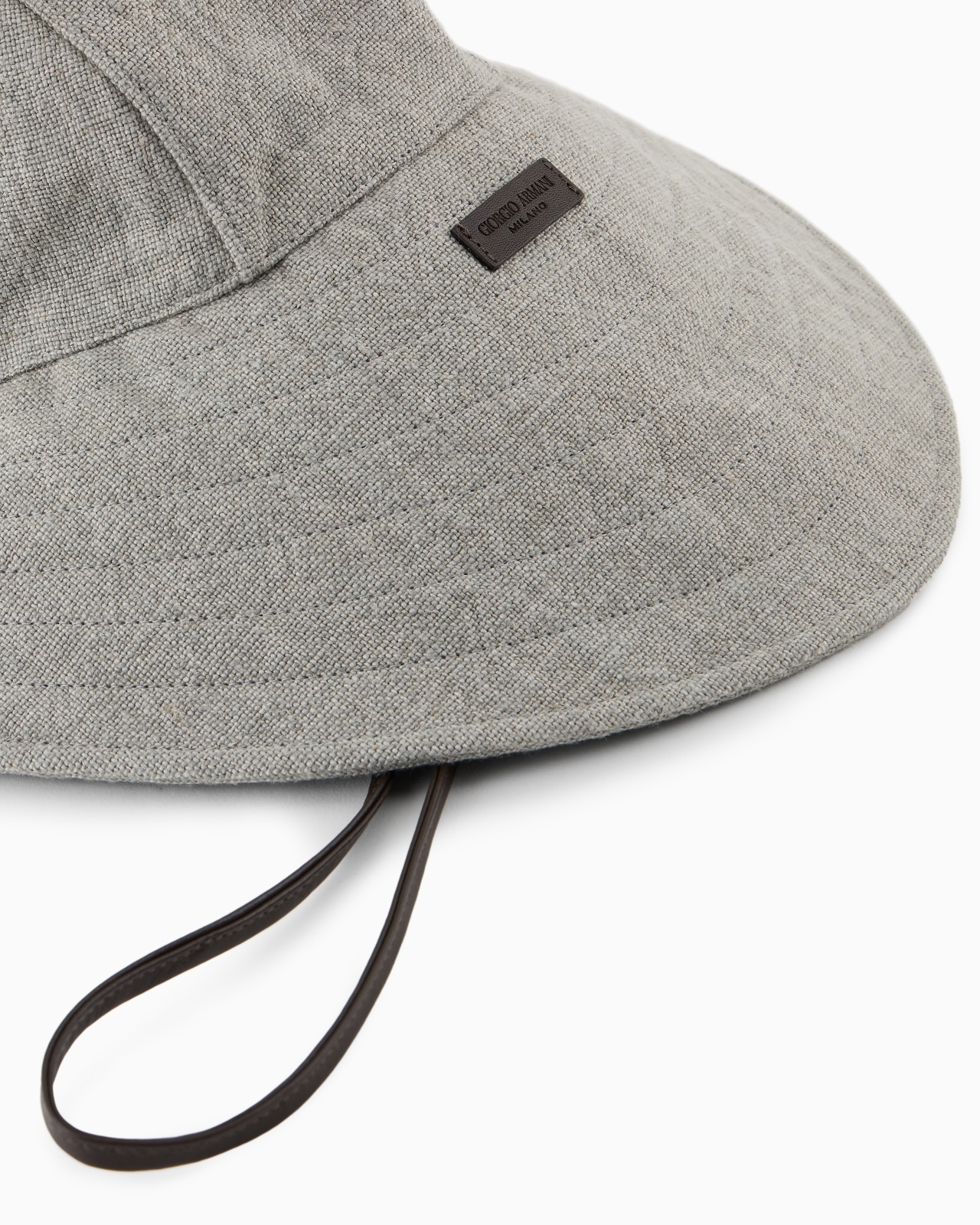COTTON HAT WITH LEATHER DETAILS - 3