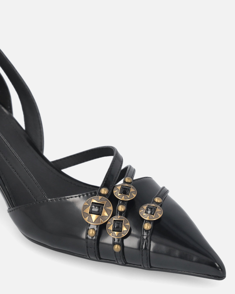 PUMPS WITH STRAPS AND JEWEL STUDS 4