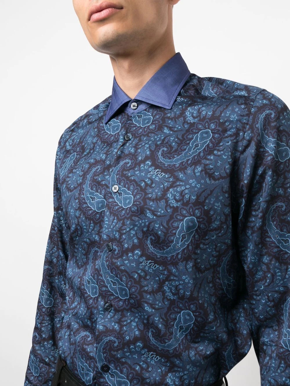 paisley-print button-up shirt - 5