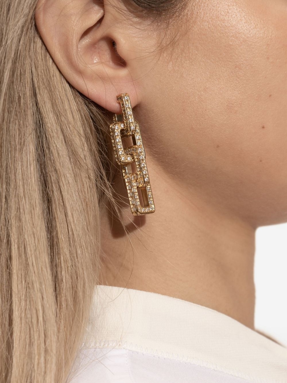 crystal-embellished earrings - 2