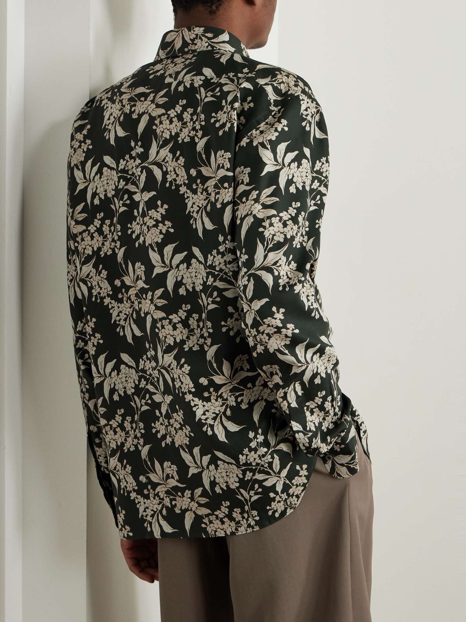 Keith Button-Down Collar Floral-Print Lyocell-Twill Shirt - 4