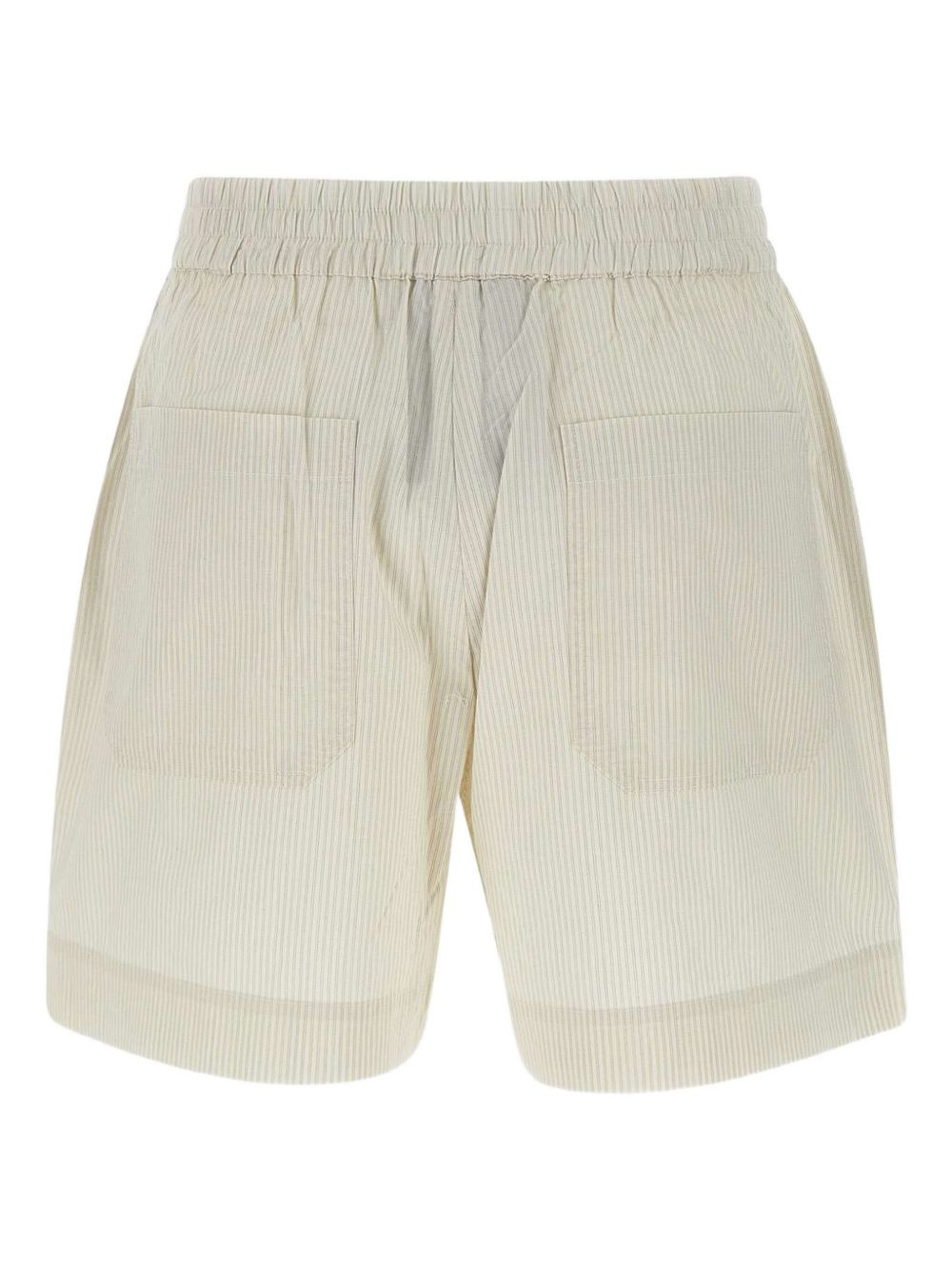 striped cotton shorts - 2
