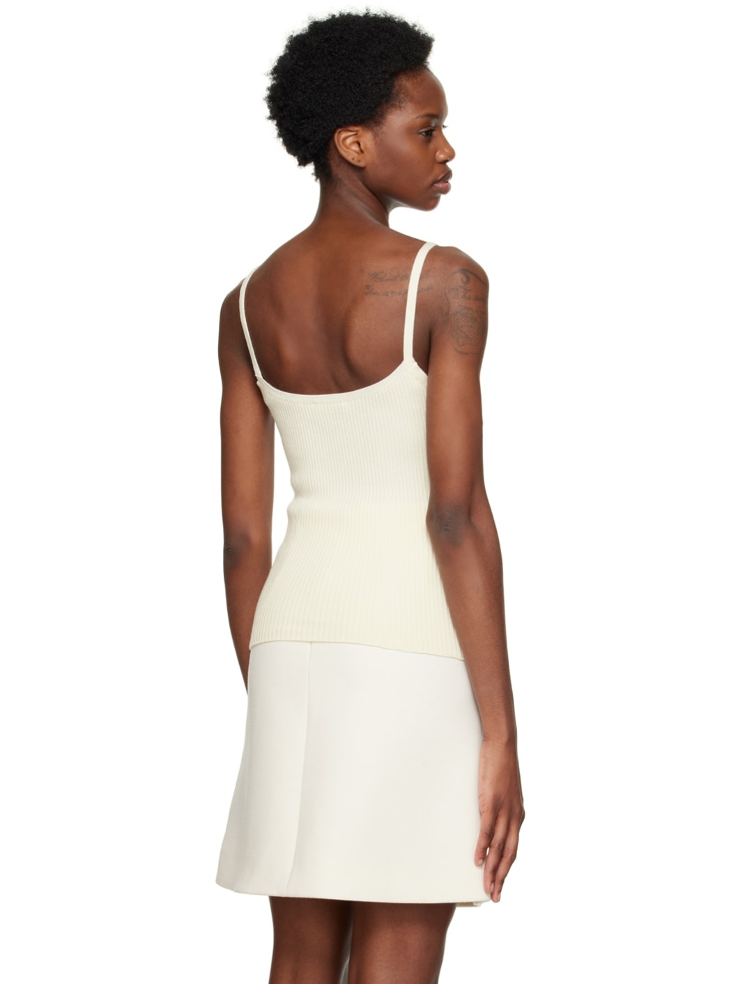 Off-White Darted Camisole - 3