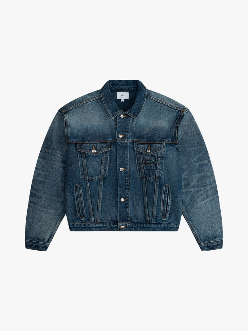 OVERSIZED DENIM TRUCKER JACKET - 1