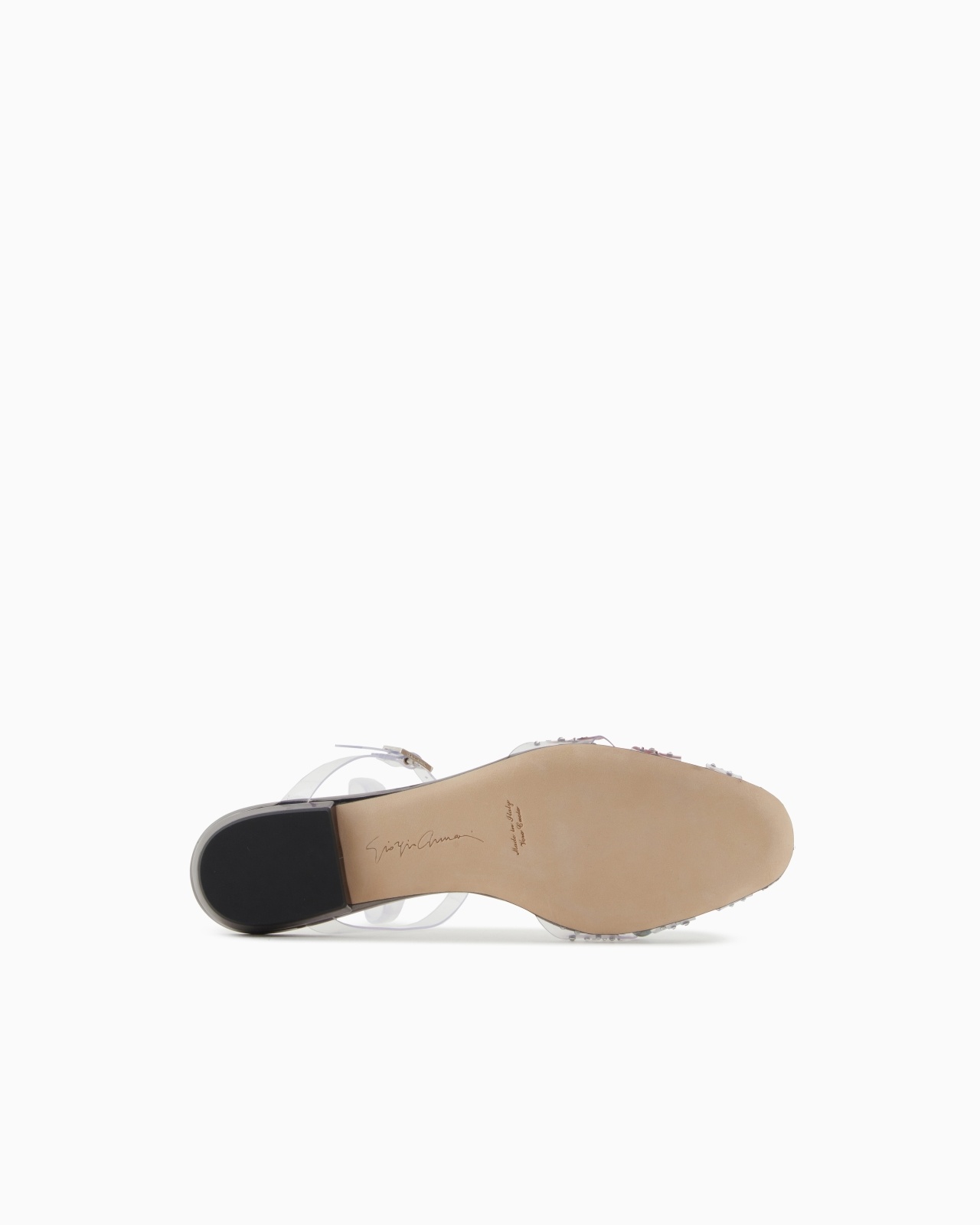 PVC AND RHINESTONE SLINGBACK BALLERINAS - 6