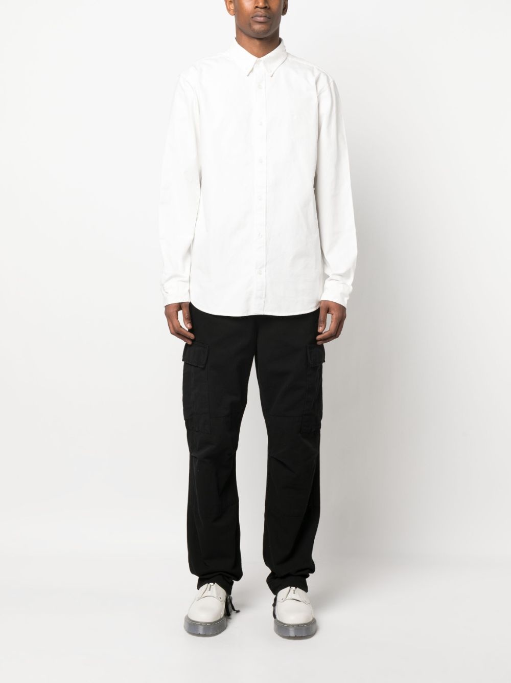 straight-leg cut cargo trousers - 2