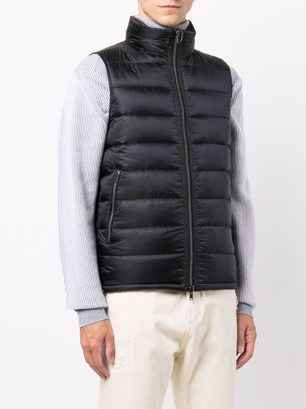 reversible padded gilet jacket - 3