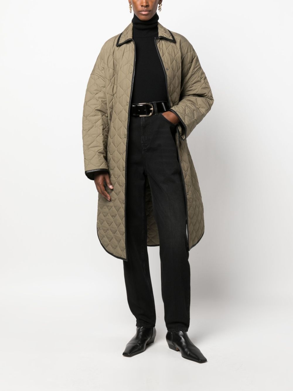 faded-effect tapered-leg jeans - 2