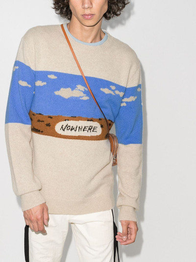 The Elder Statesman Gaynor Nowhere Universe sweater outlook