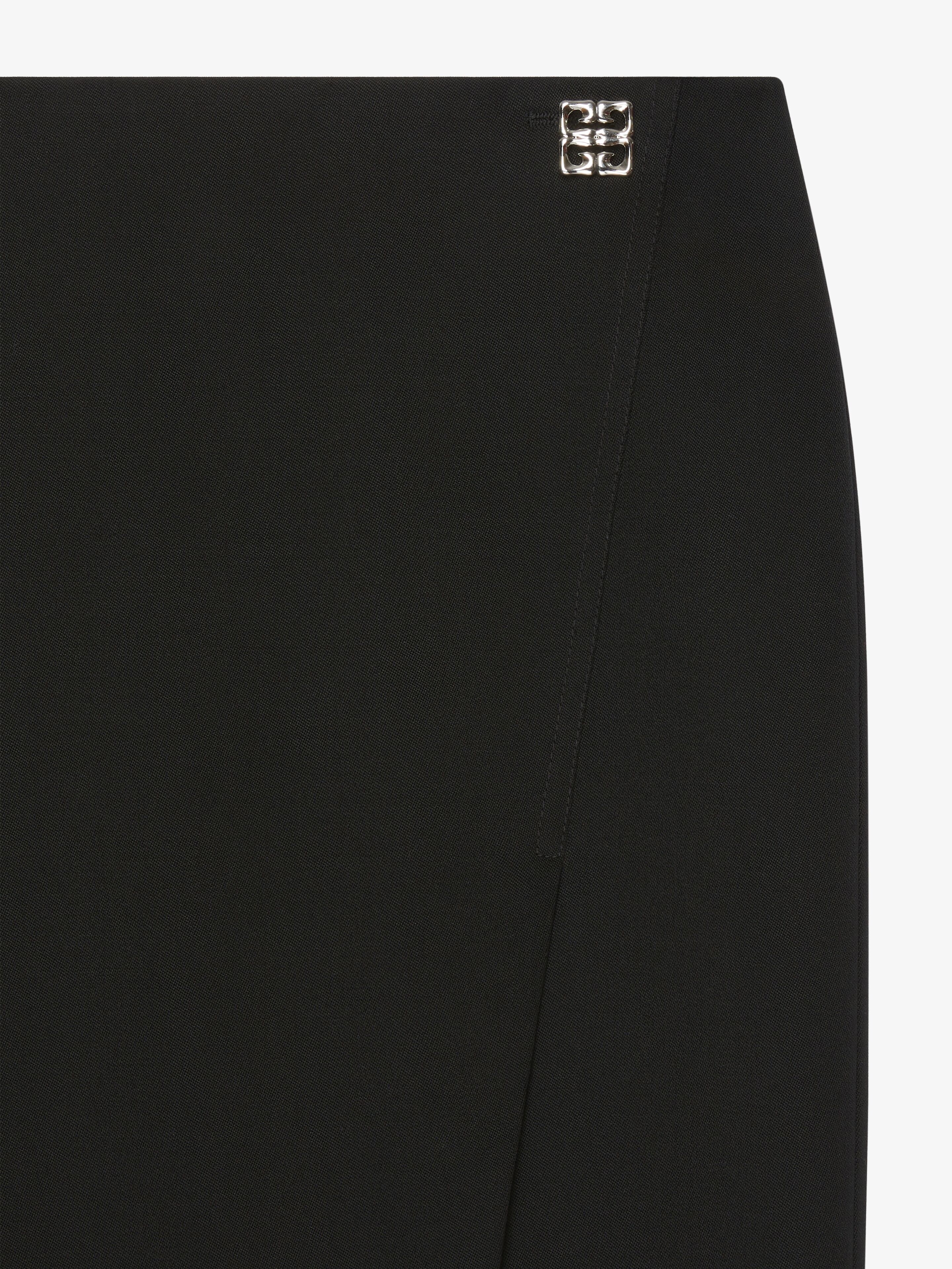 SKIRT IN WOOL WITH 4G DETAIL - 5