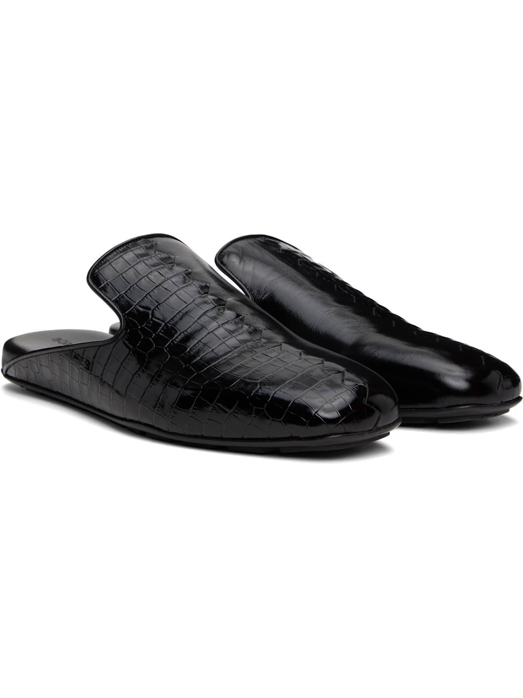 Black Roma Slippers - 4