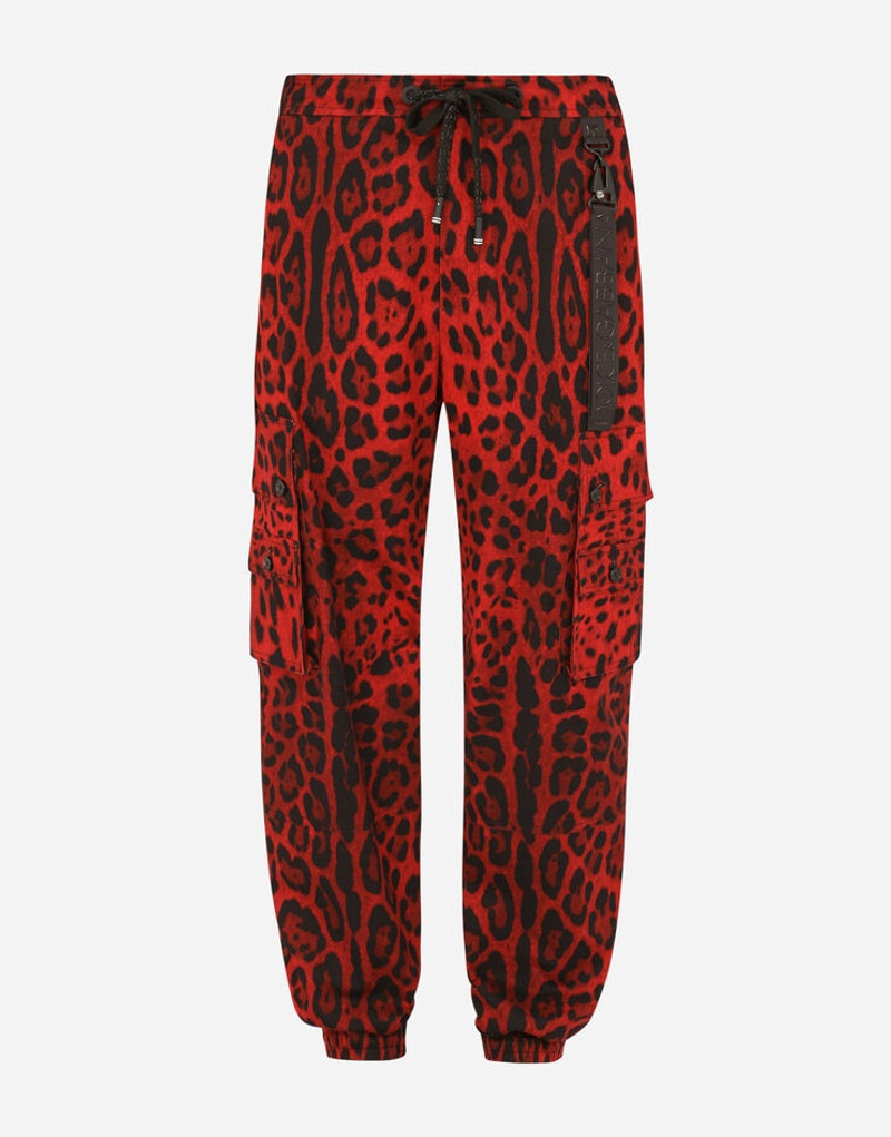 Leopard-print cargo pants 1