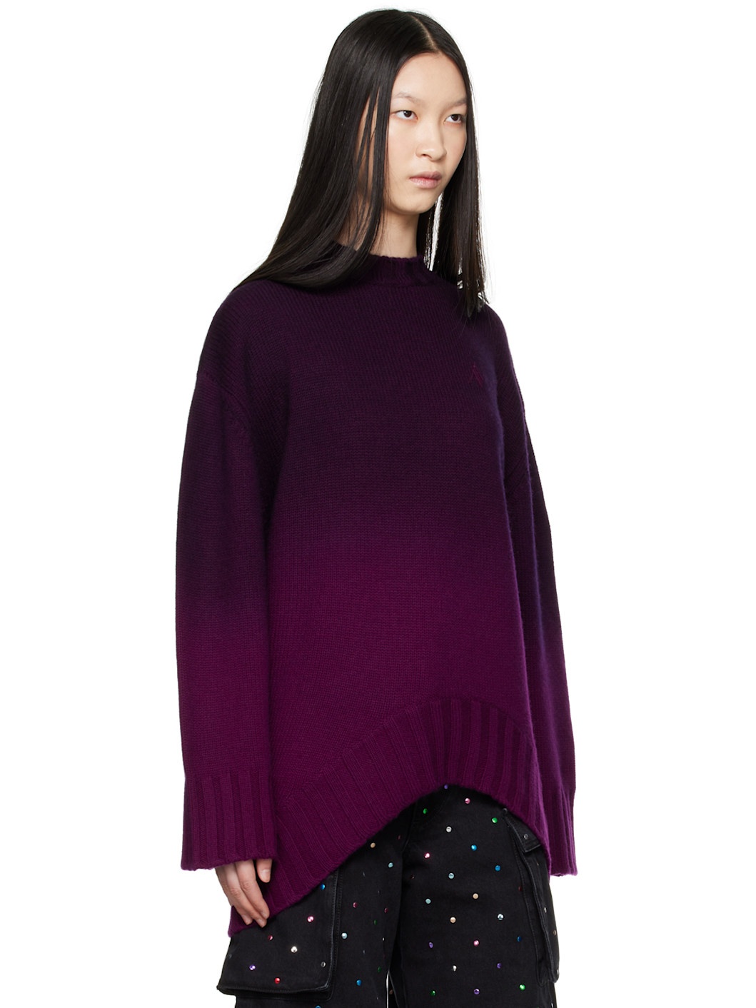 Purple Gradient Sweater - 2