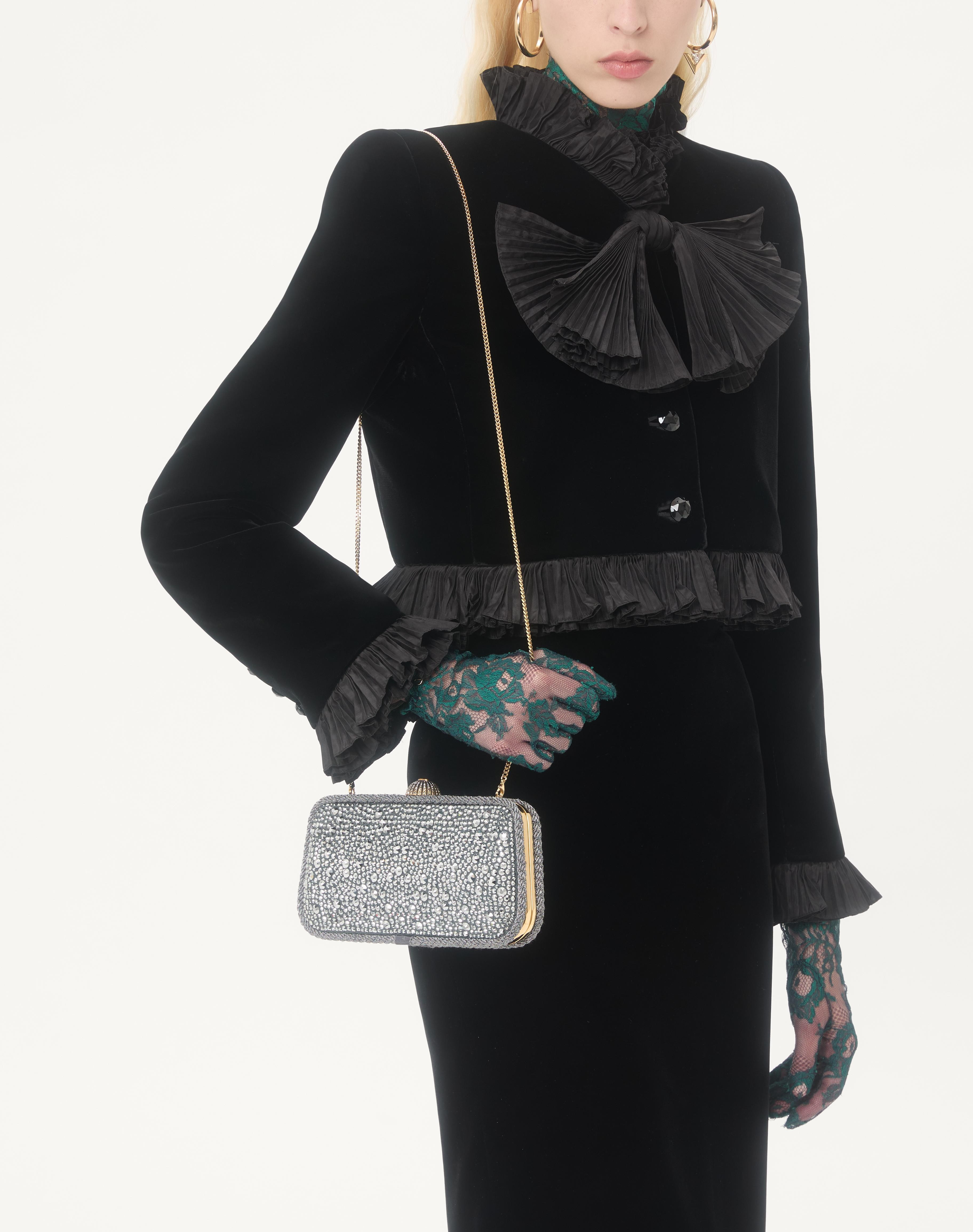 VALENTINO GARAVANI CARRY SECRETS MINAUDIERE WITH RHINESTONES. - 7