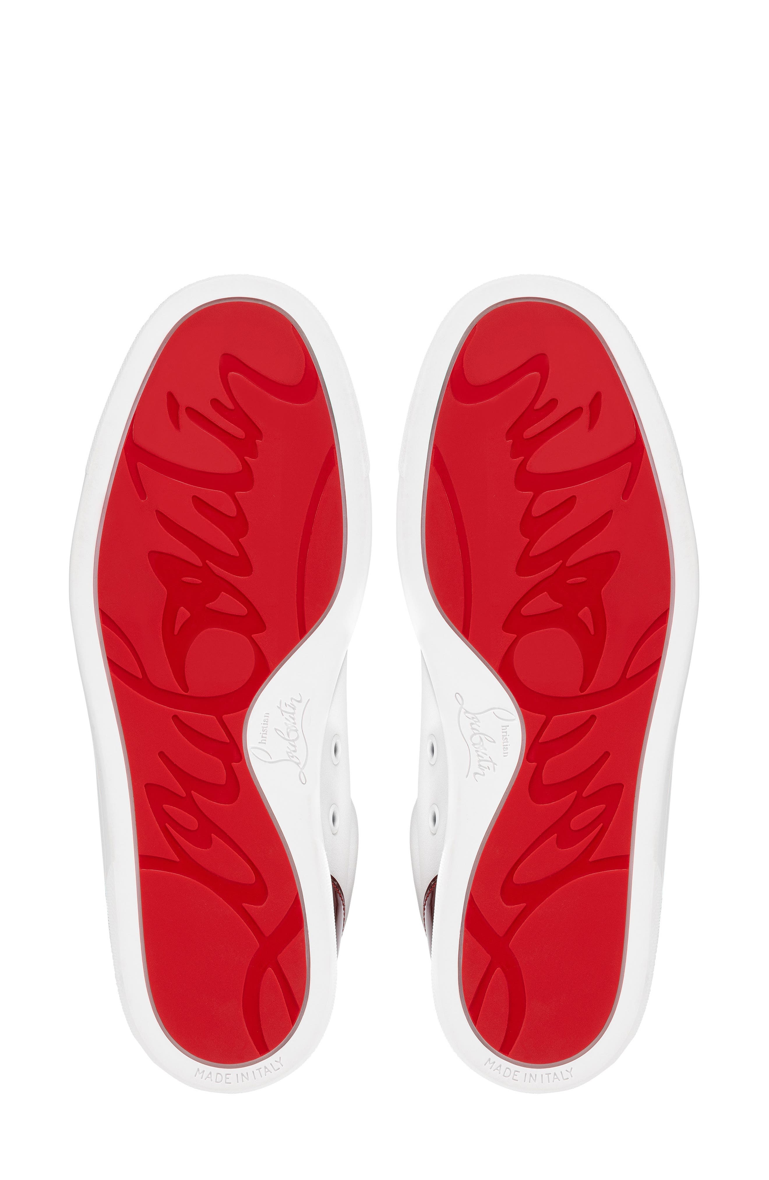Christian Louboutin Fun Louis Sneaker in White/Loubi at Nordstrom - 4
