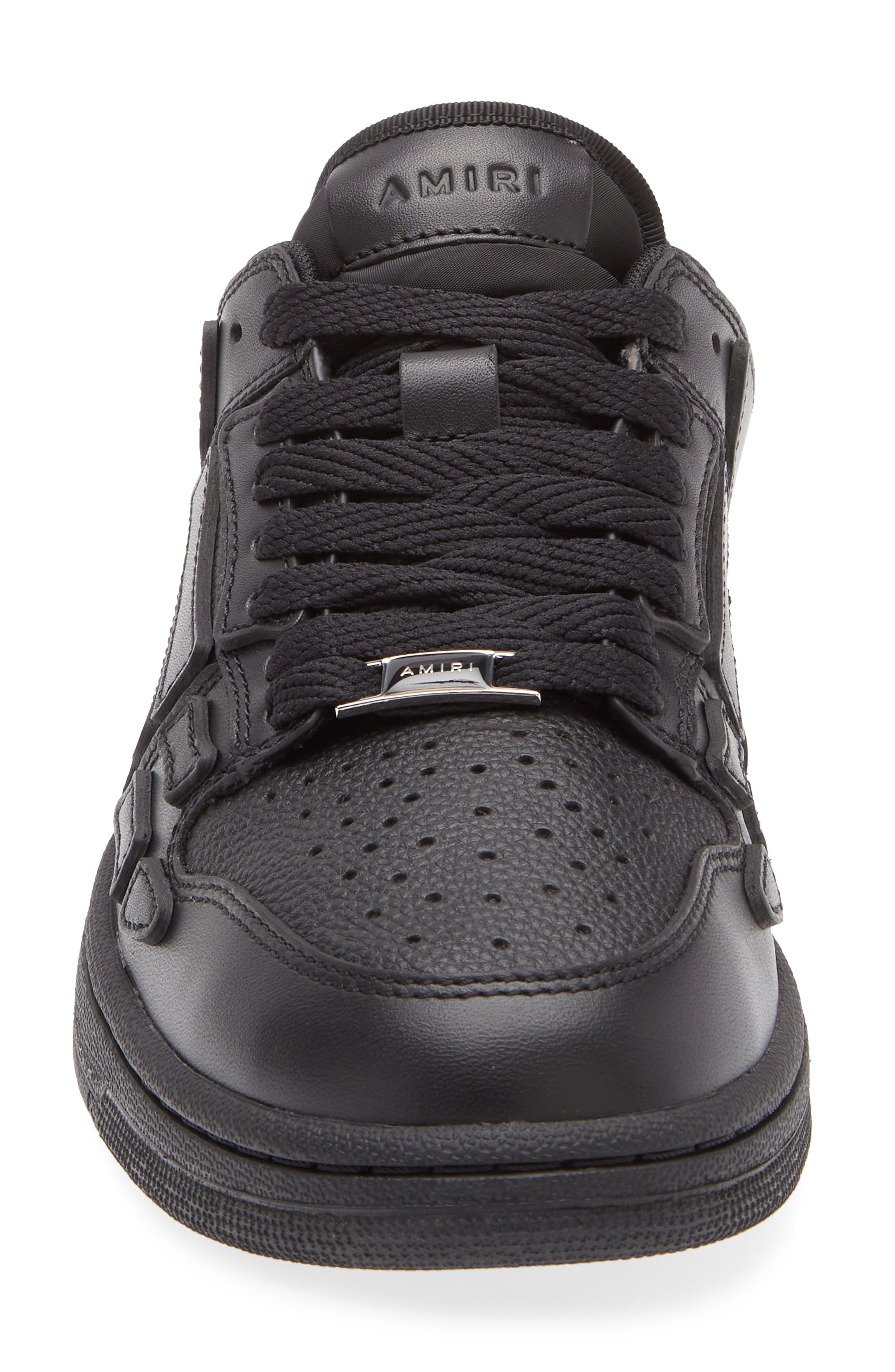 AMIRI Skeleton Low Top Sneaker in Black at Nordstrom - 4