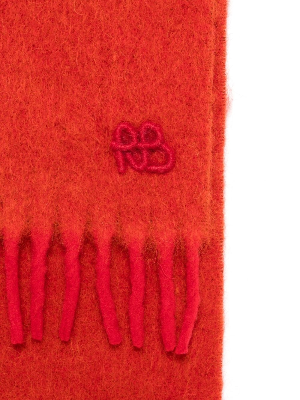 logo-appliqué scarf - 2