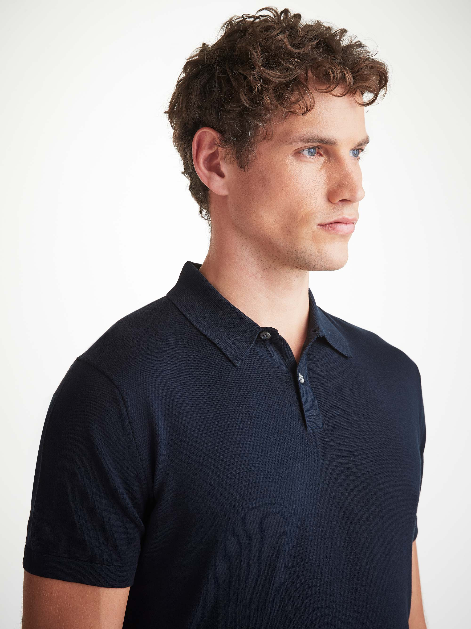 Men's Polo Shirt Jacob Sea Island Cotton Navy - 6