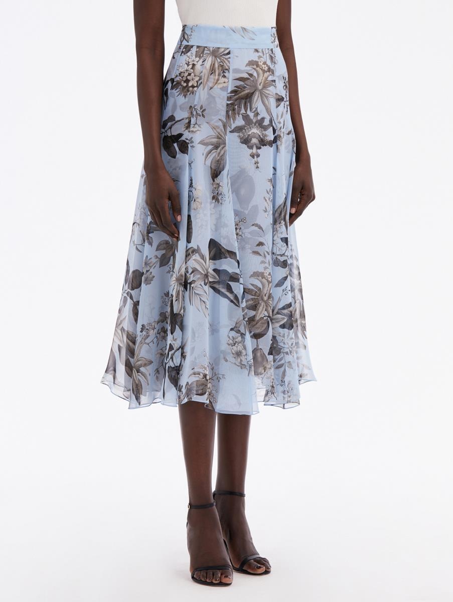 FLORA & FAUNA CHIFFON SKIRT - 4