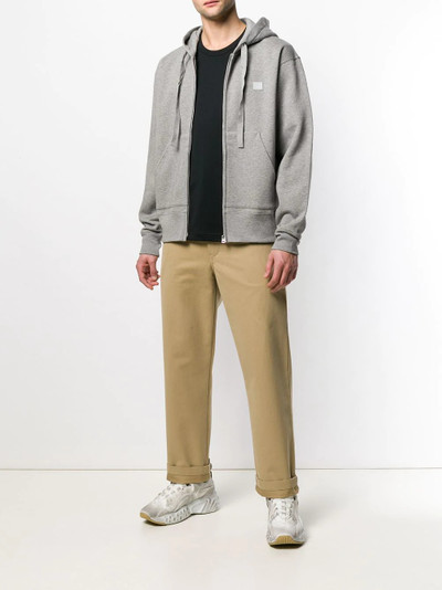 Acne Studios Ferris Face zip hoodie outlook