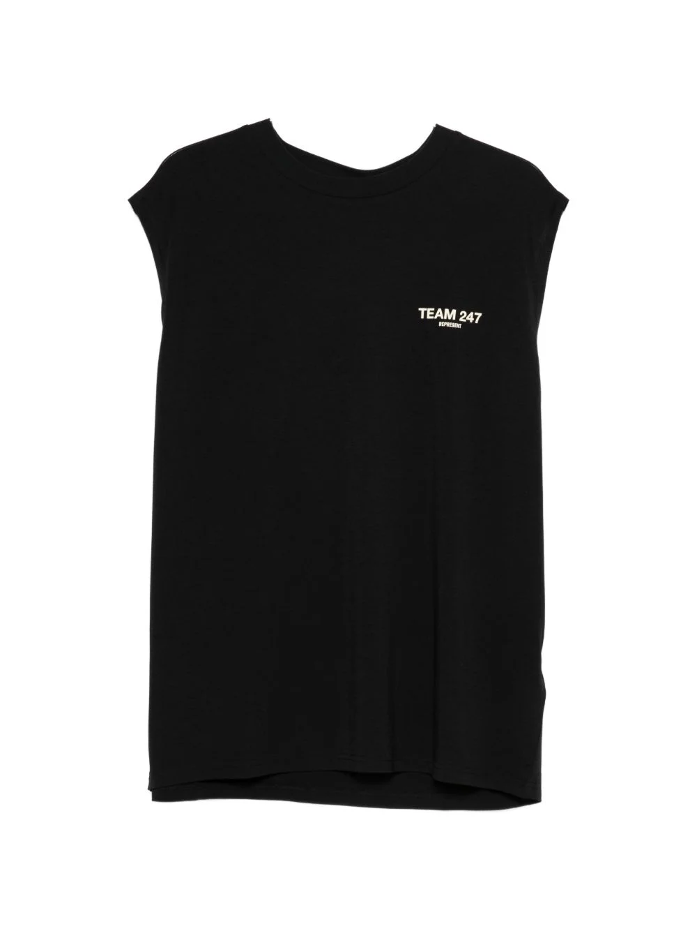 crew-neck sleeveless vest - 1