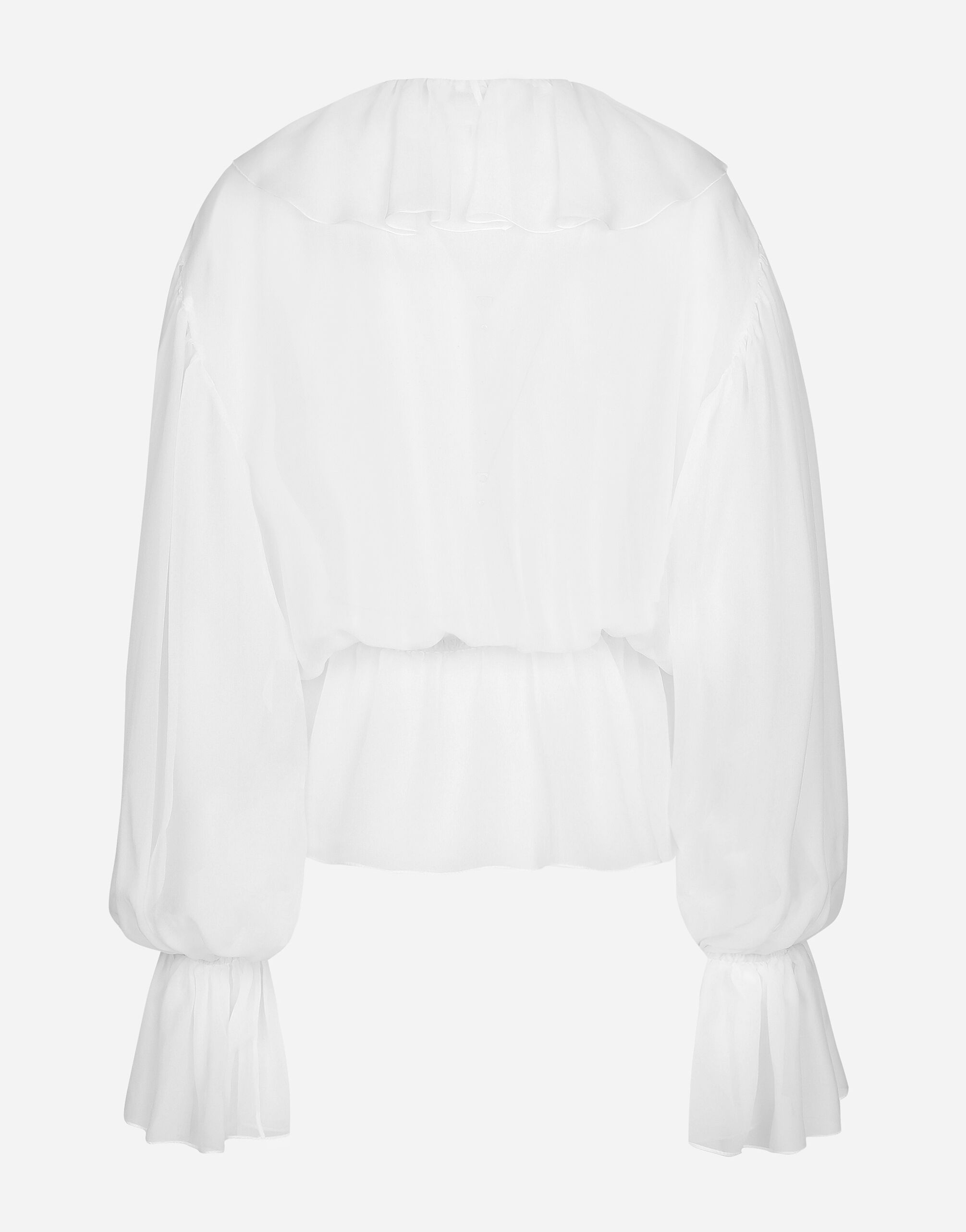 Chiffon blouse with ruffles - 2