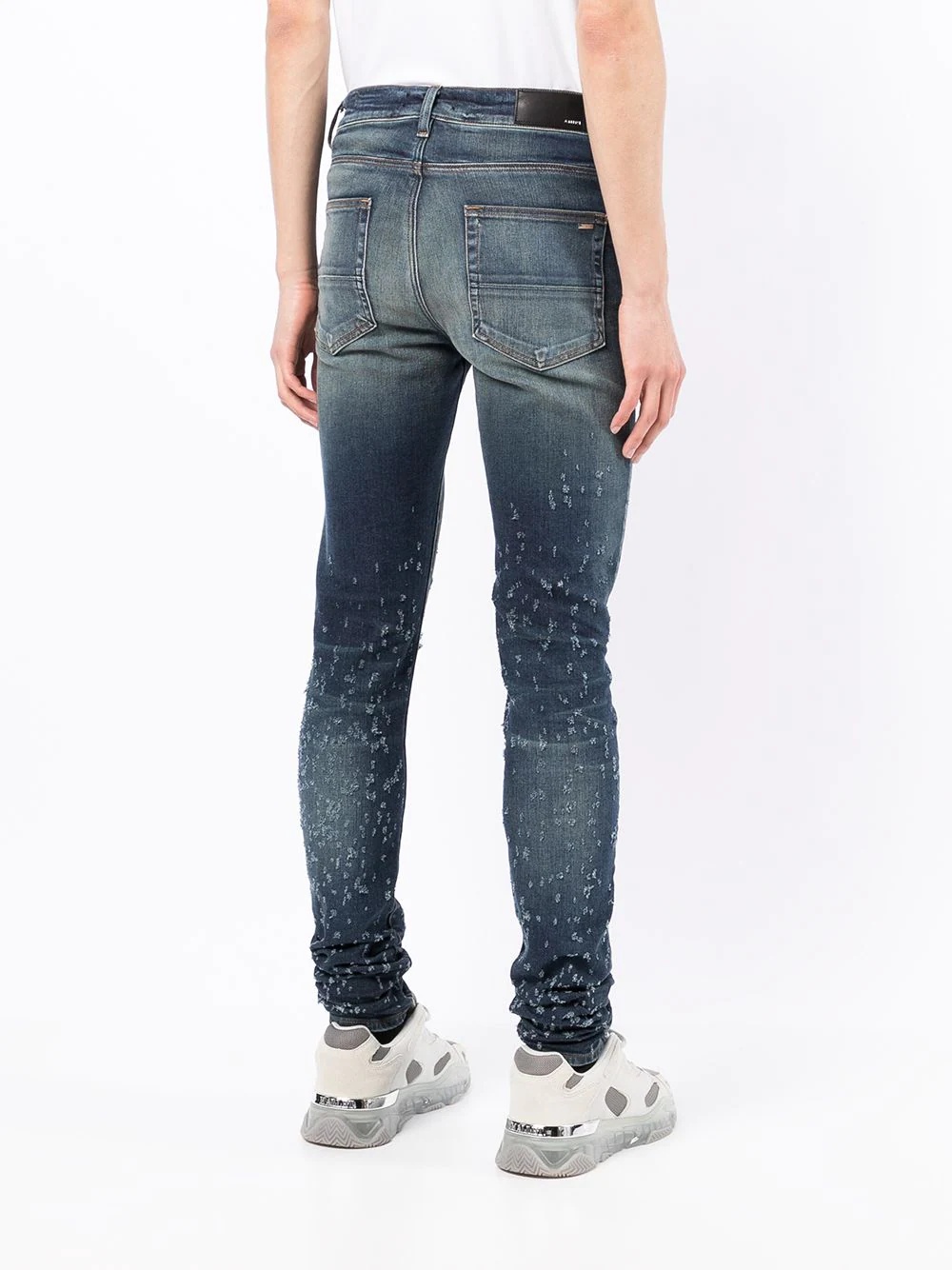 distressed-effect skinny jeans - 4