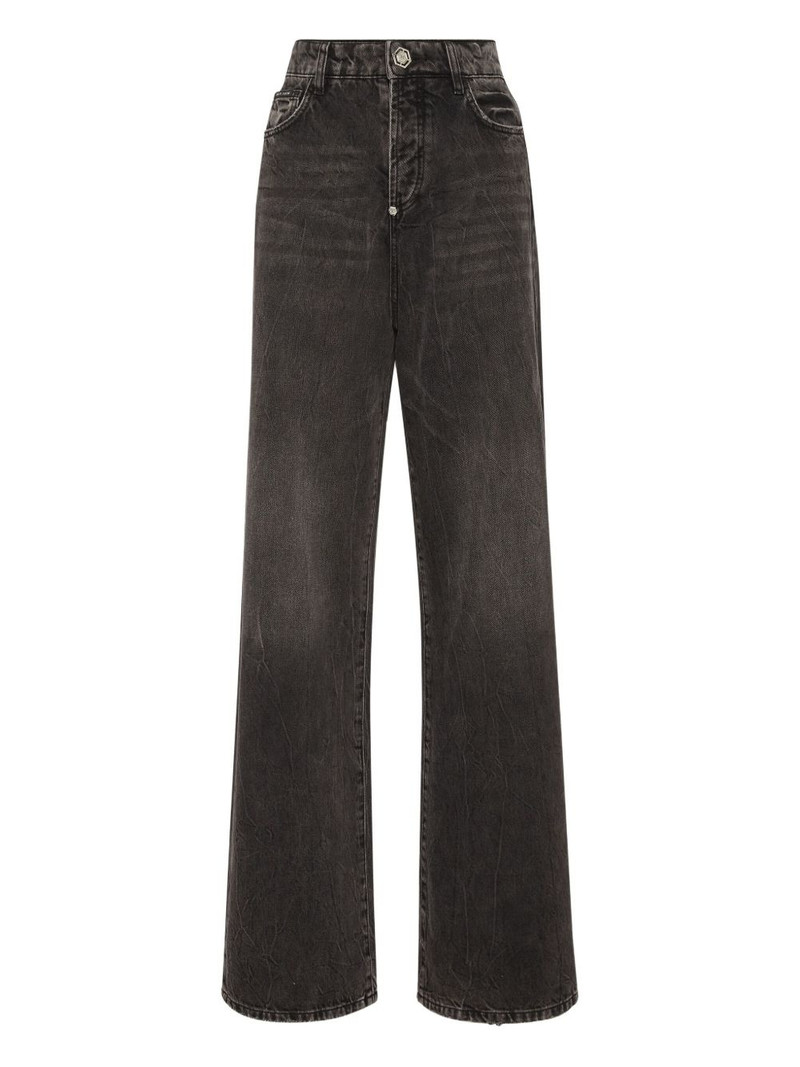 logo-embroidered jeans 5