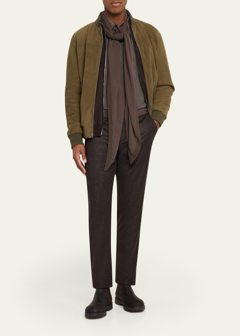 Loro Piana Men's Rombo Wool Scarf outlook